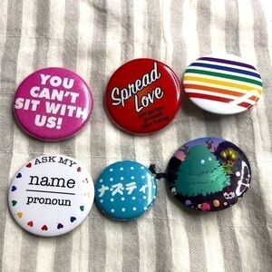 ASSORTMENT OF PINS- Pride, Mean Girls